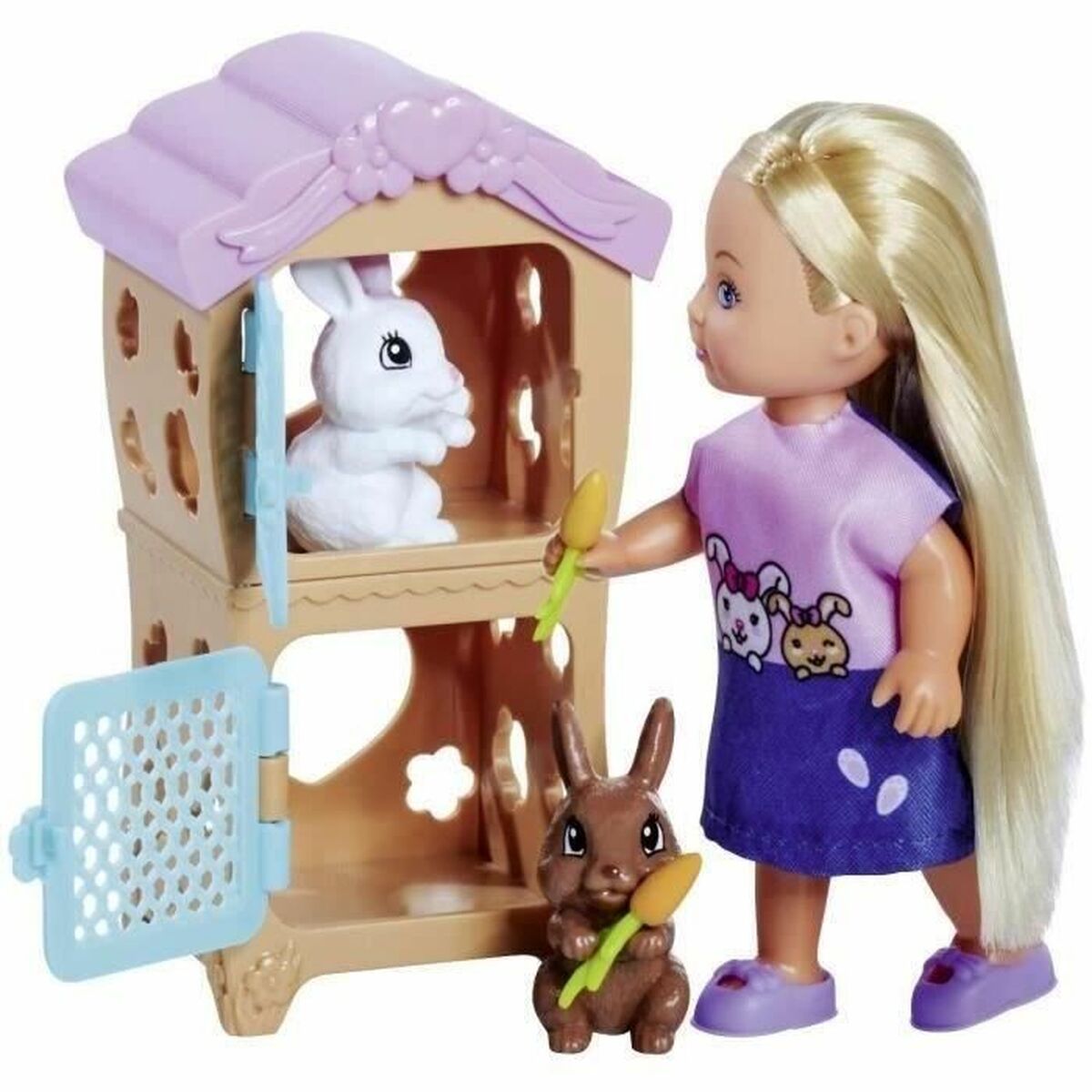 Păpușă bebeluș Simba Steffi Love - Familia de conejos + Evi love - Jucarii si jocuri, Păpuși și accesorii