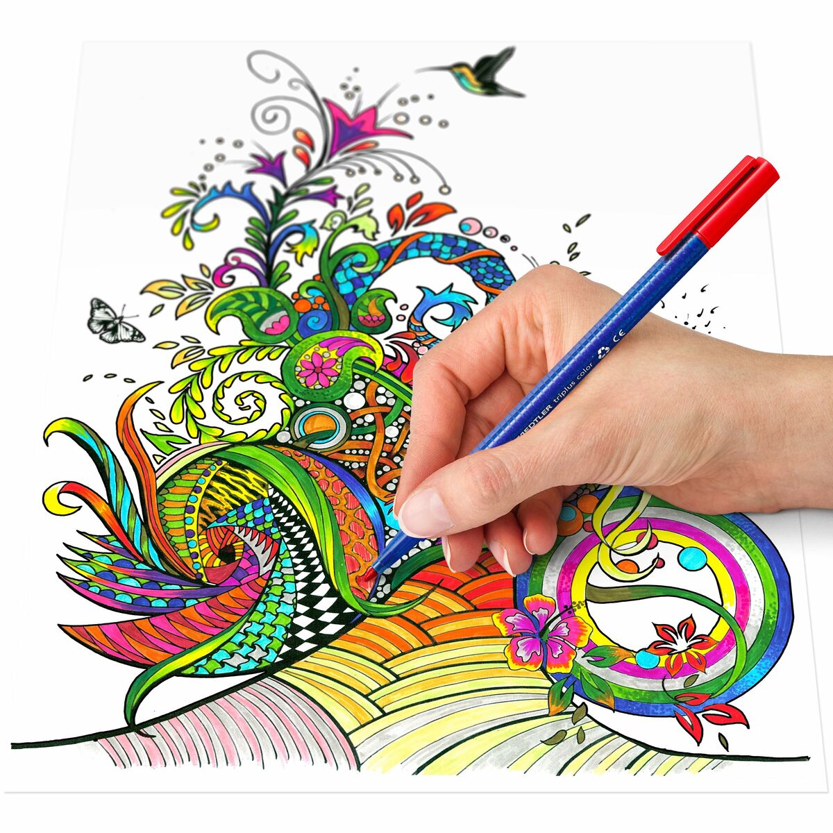 Set de Carioci Staedtler Triplus Multicolor 10 Piese - Birou și papetărie, Pixuri, creioane și articole de scris
