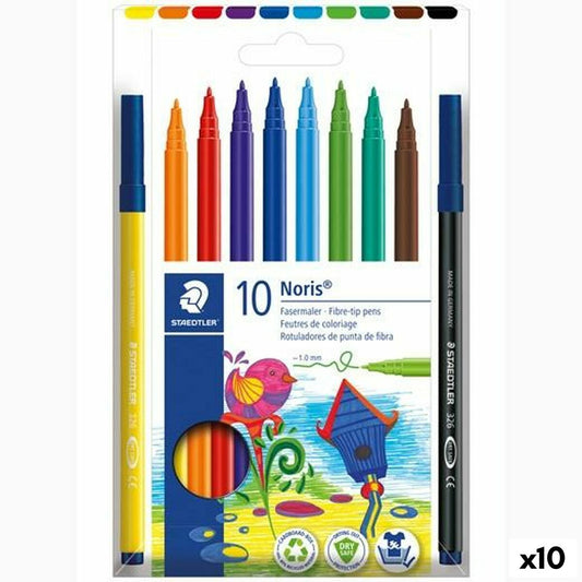 Set de Carioci Staedtler Noris 326 Multicolor (10 Unități) - Birou și papetărie, Pixuri, creioane și articole de scris