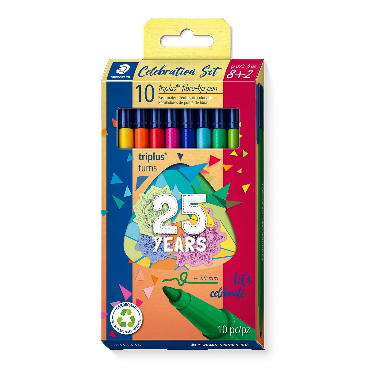Set de Carioci Staedtler Triplus Celebration 10 Piese Multicolor - Birou și papetărie, Pixuri, creioane și articole de scris