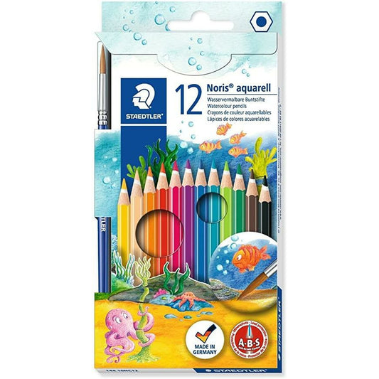 Creioane colorate acuarelă Staedtler Noris 12 Piese Multicolor (10 Unități) - Birou și papetărie, Arte și Meserii