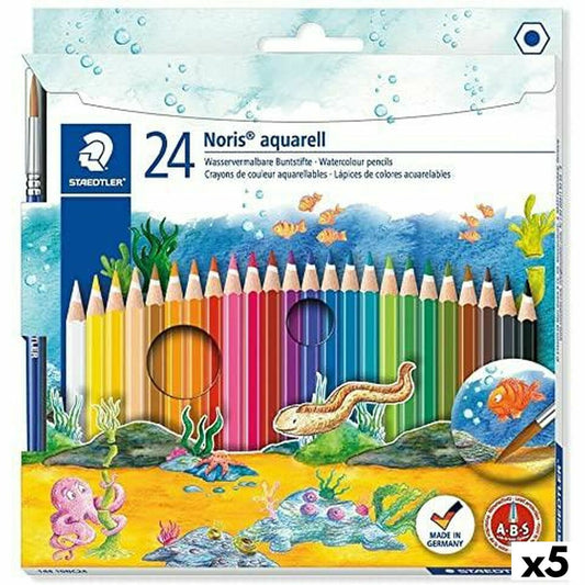 Creioane colorate acuarelă Staedtler Noris Multicolor (5 Unități) - Birou și papetărie, Arte și Meserii