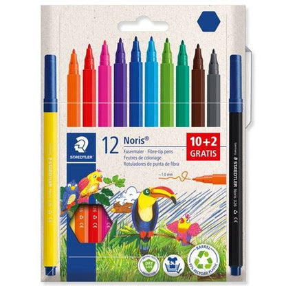Set de Carioci Staedtler 12Noris Multicolor 12 Piese (15 Unități) - Birou și papetărie, Pixuri, creioane și articole de scris