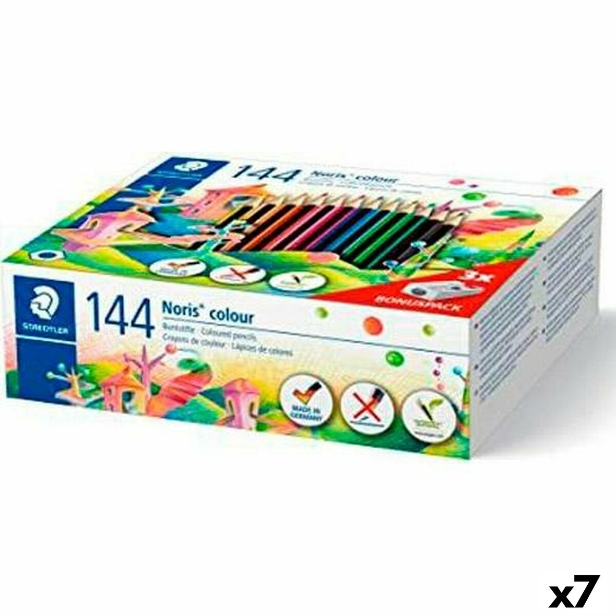 Creioane culori Staedtler Noris Colour Wopex Set (7 Unități) - Birou și papetărie, Arte și Meserii