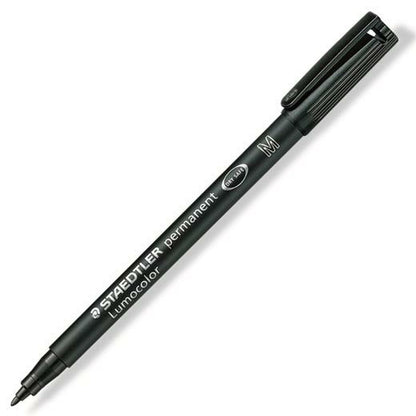 Marker permanent Staedtler Lumocolor 317-9 Negru (10 Unități) - Birou și papetărie, Pixuri, creioane și articole de scris