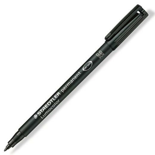 Marker permanent Staedtler Lumocolor 317-9 Negru (10 Unități) - Birou și papetărie, Pixuri, creioane și articole de scris