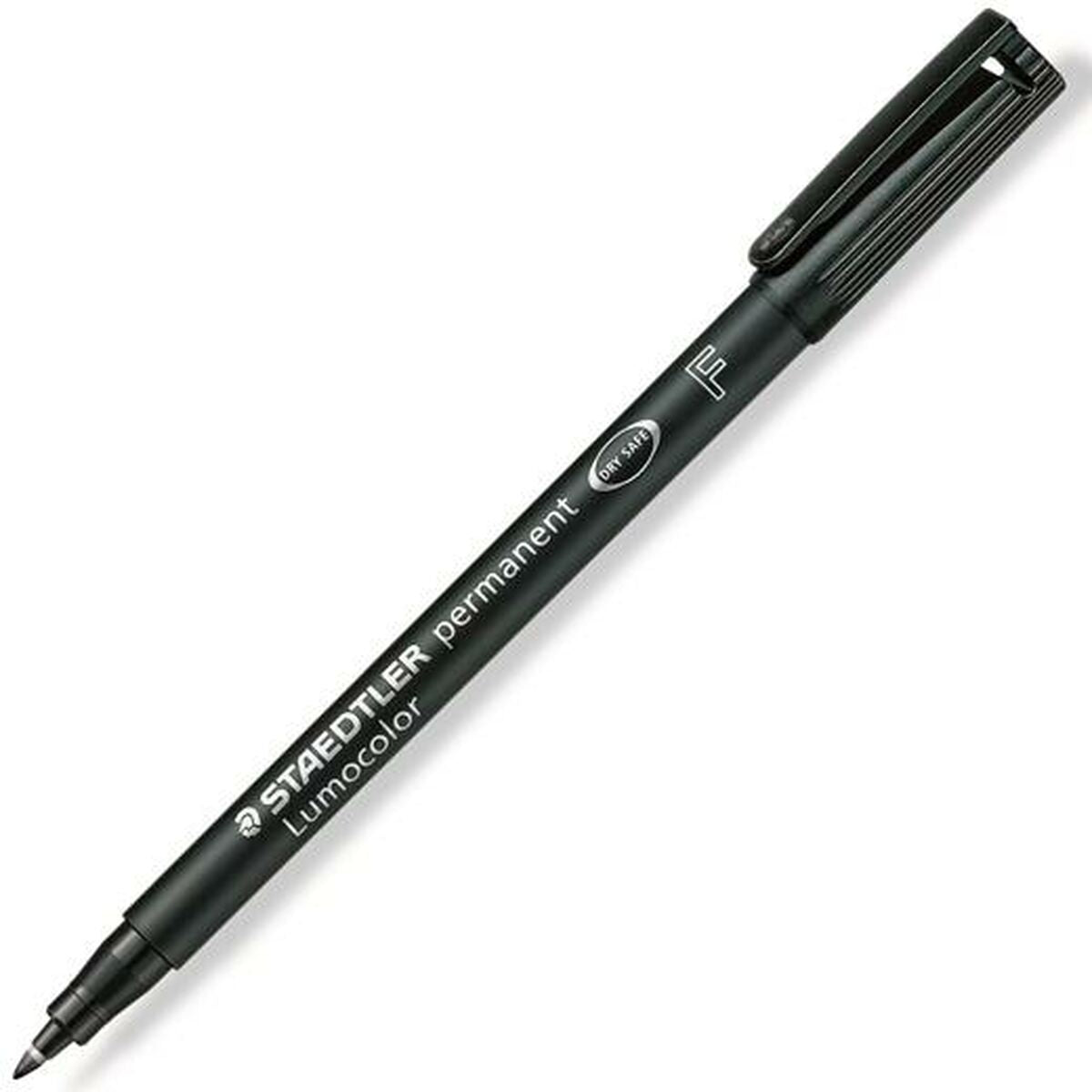 Marker permanent Staedtler Lumocolor 318-9 Negru (10 Unități) - Birou și papetărie, Pixuri, creioane și articole de scris