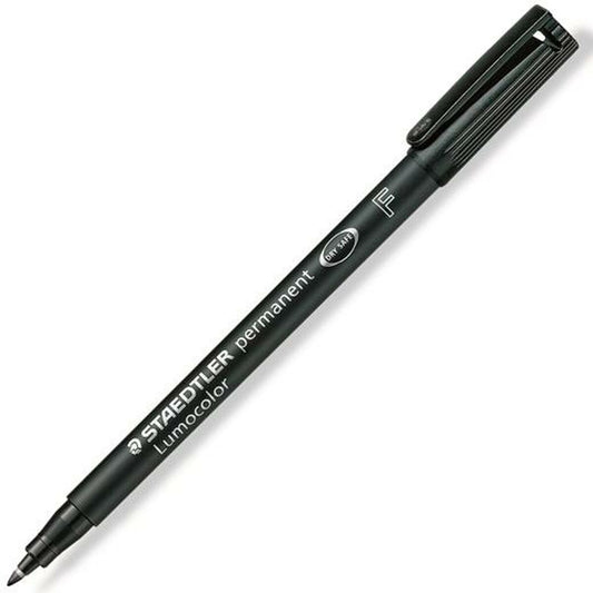 Marker permanent Staedtler Lumocolor 318-9 Negru (10 Unități) - Birou și papetărie, Pixuri, creioane și articole de scris