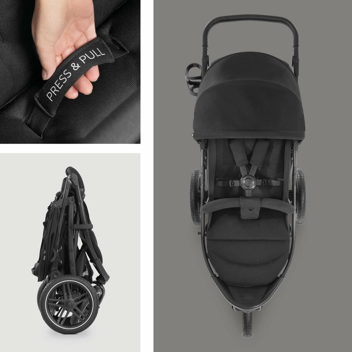 Cărucior de plimbat bebe Hauck Negru - Bebelus, Cărucioare, scaune și accesorii
