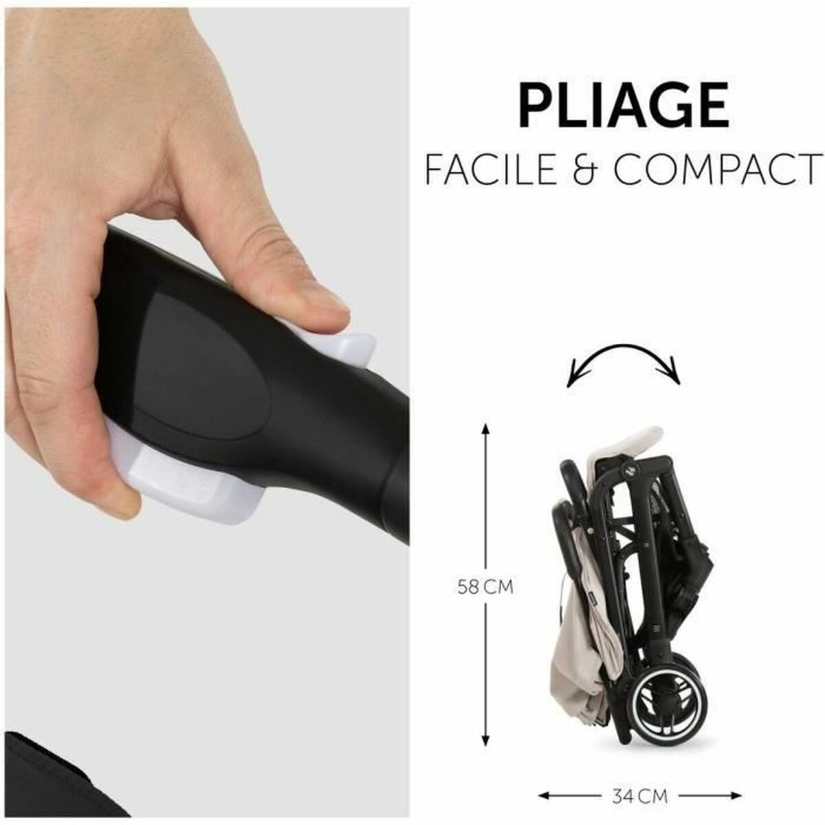 Cărucior de plimbat bebe Hauck Bej - Bebelus, Cărucioare, scaune și accesorii