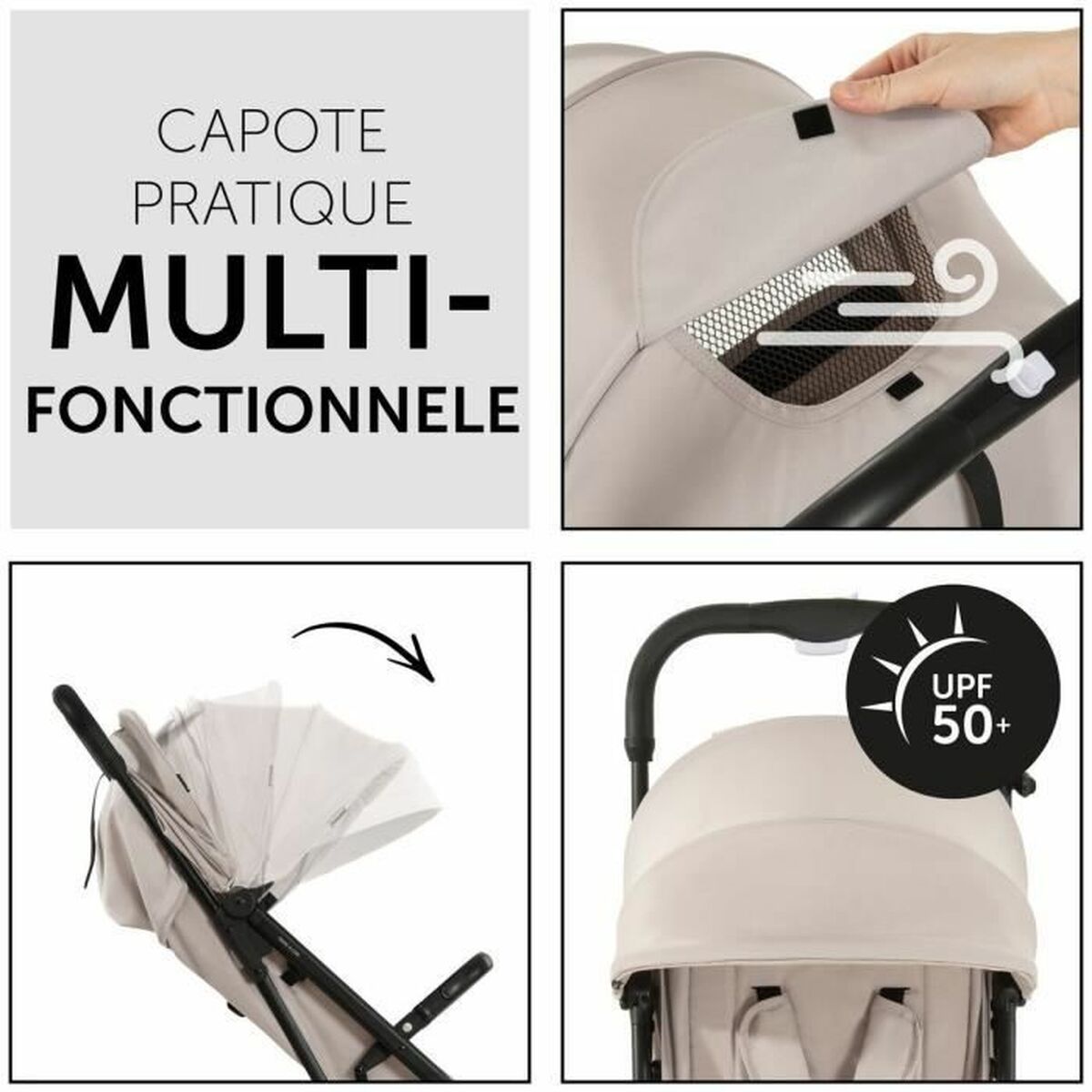 Cărucior de plimbat bebe Hauck Bej - Bebelus, Cărucioare, scaune și accesorii