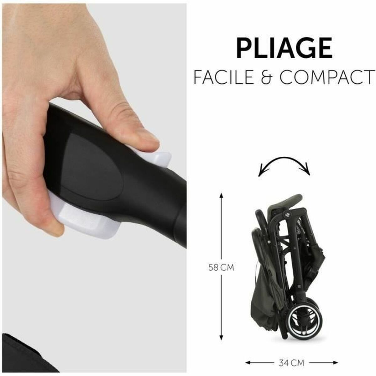 Cărucior de plimbat bebe Hauck Verde Măslină - Bebelus, Cărucioare, scaune și accesorii
