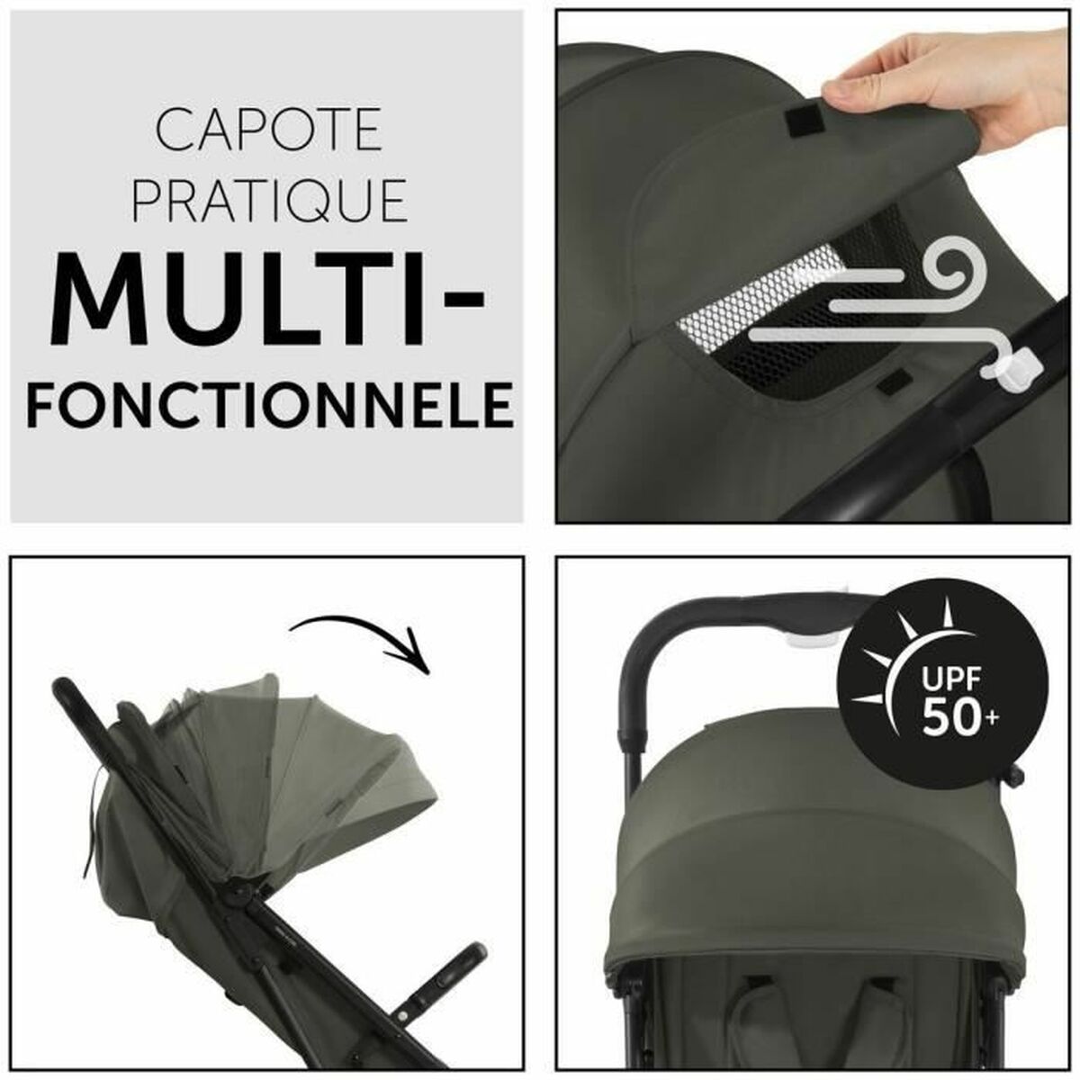 Cărucior de plimbat bebe Hauck Verde Măslină - Bebelus, Cărucioare, scaune și accesorii