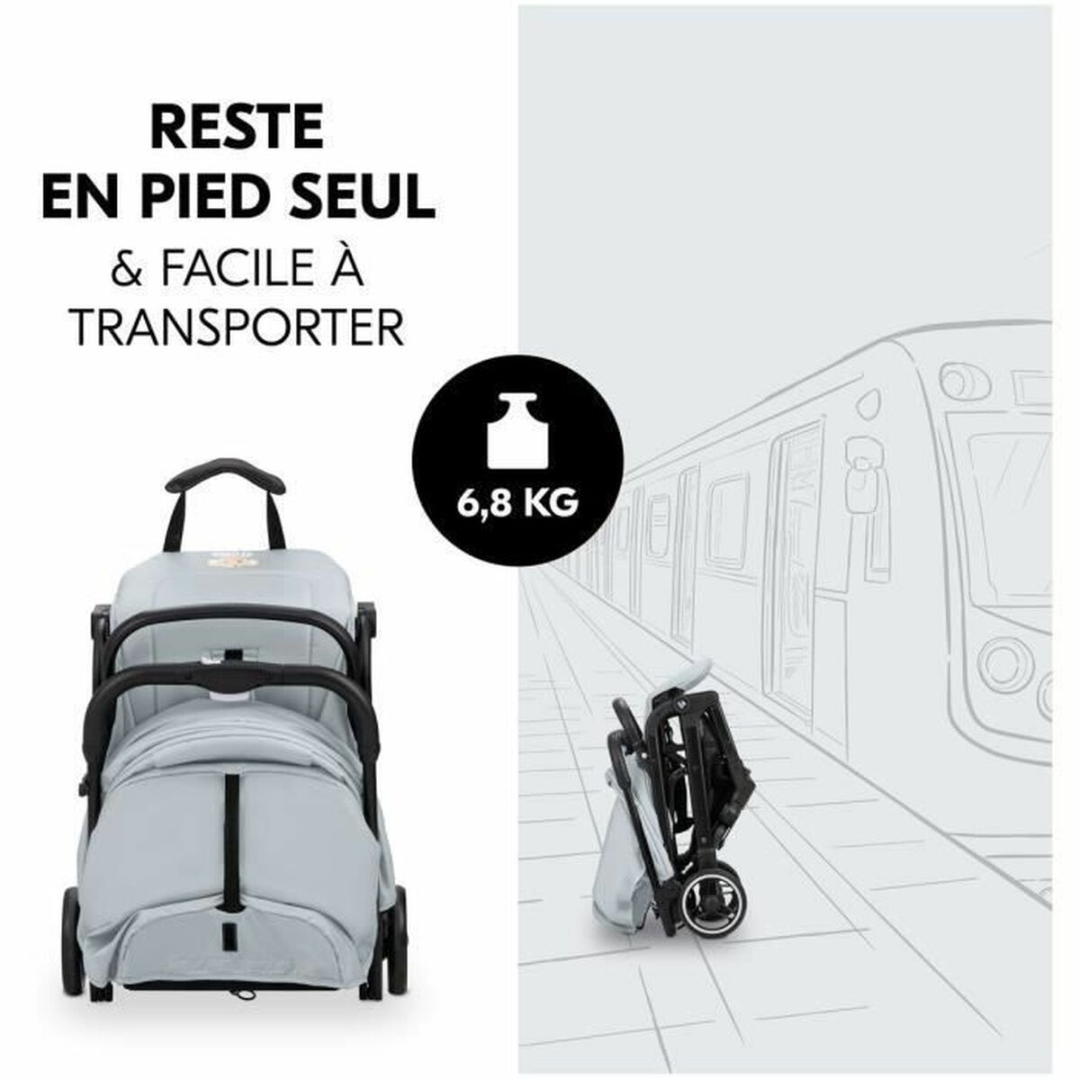 Cărucior de plimbat bebe Hauck Negru - Bebelus, Cărucioare, scaune și accesorii