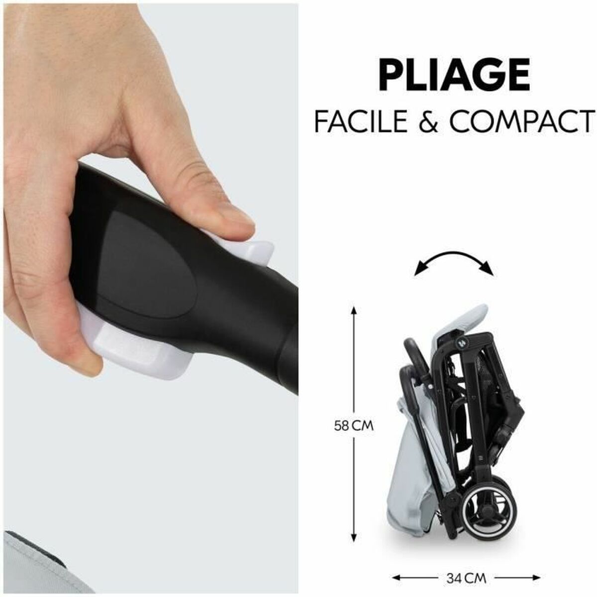 Cărucior de plimbat bebe Hauck Negru - Bebelus, Cărucioare, scaune și accesorii