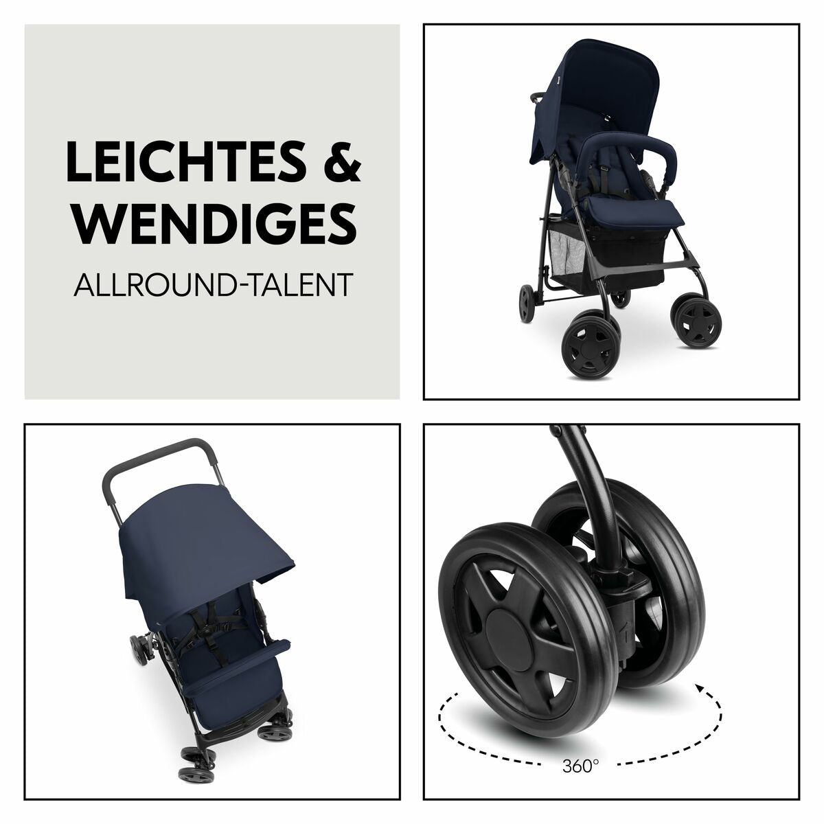 Cărucior de plimbat bebe Hauck Albastru închis - Bebelus, Cărucioare, scaune și accesorii