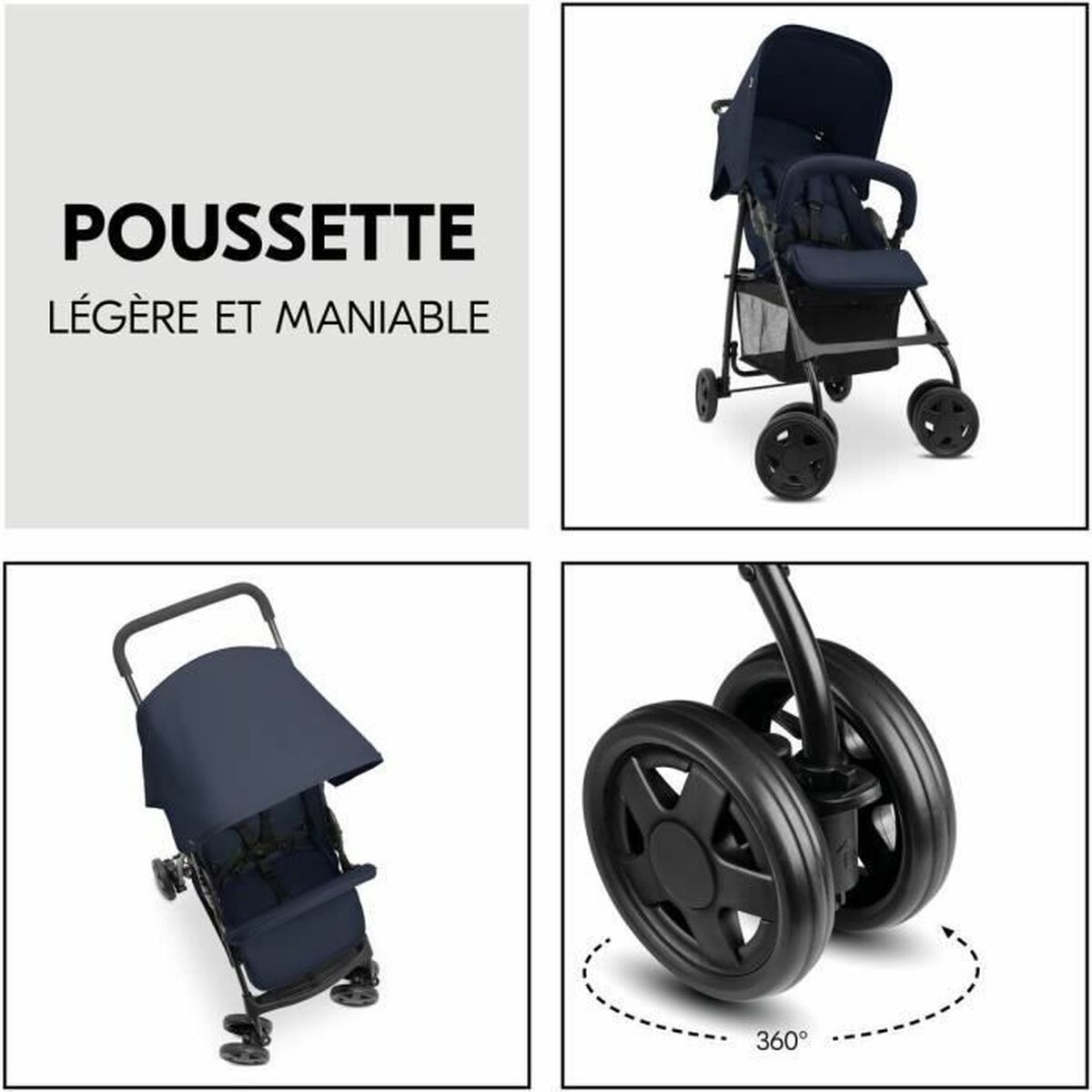 Cărucior de plimbat bebe Hauck Albastru închis - Bebelus, Cărucioare, scaune și accesorii