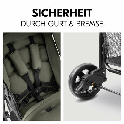 Cărucior de plimbat bebe Hauck Măslină - Bebelus, Cărucioare, scaune și accesorii