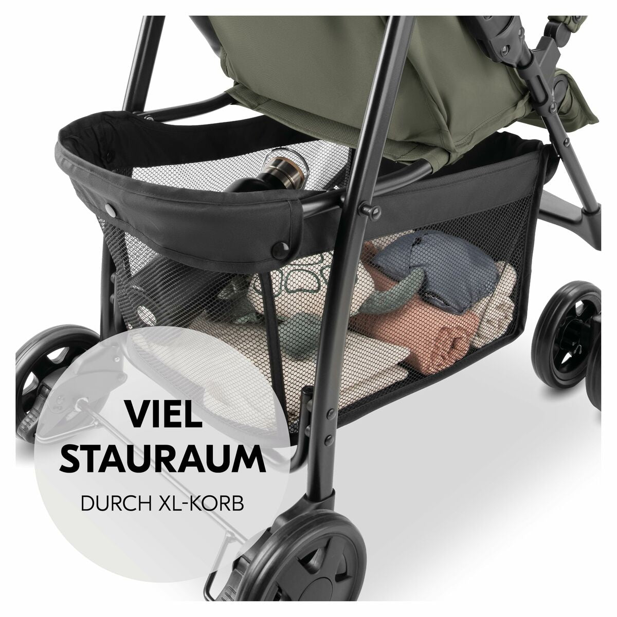 Cărucior de plimbat bebe Hauck Măslină - Bebelus, Cărucioare, scaune și accesorii