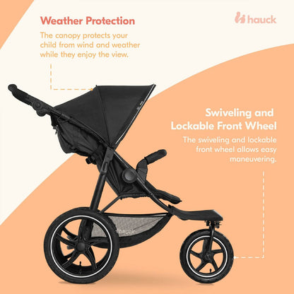 Cărucior de plimbat bebe Hauck Negru - Bebelus, Cărucioare, scaune și accesorii