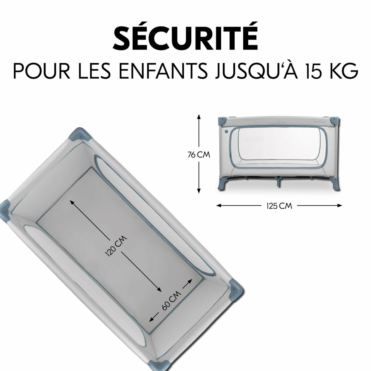 Pătuț de copil Hauck Albastru - Bebelus, Dormitor