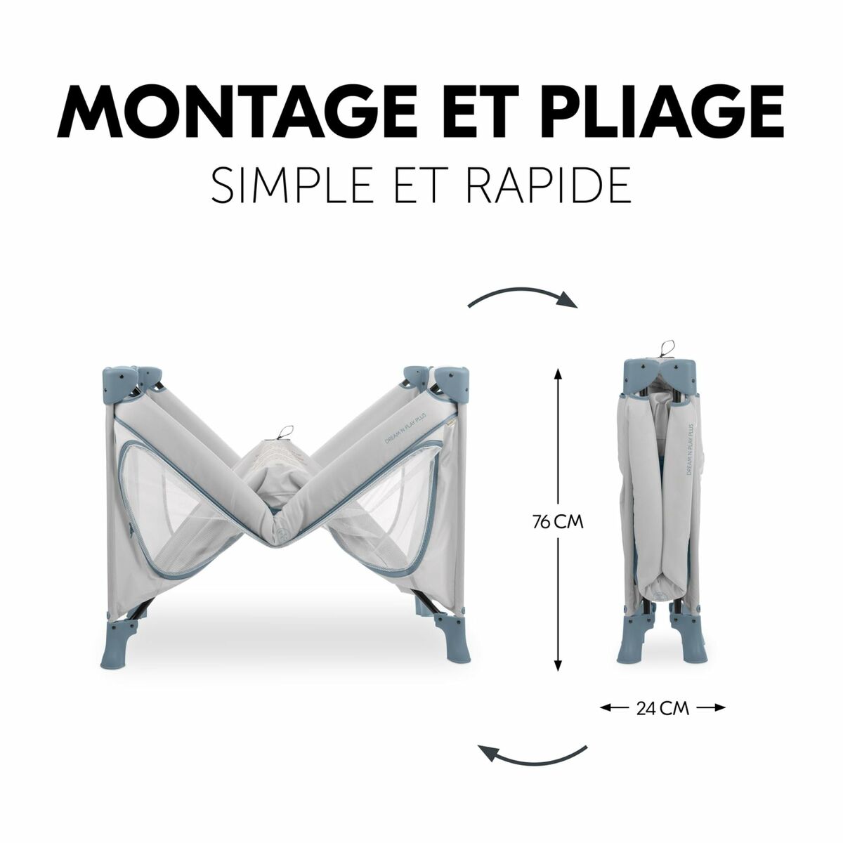 Pătuț de copil Hauck Albastru - Bebelus, Dormitor