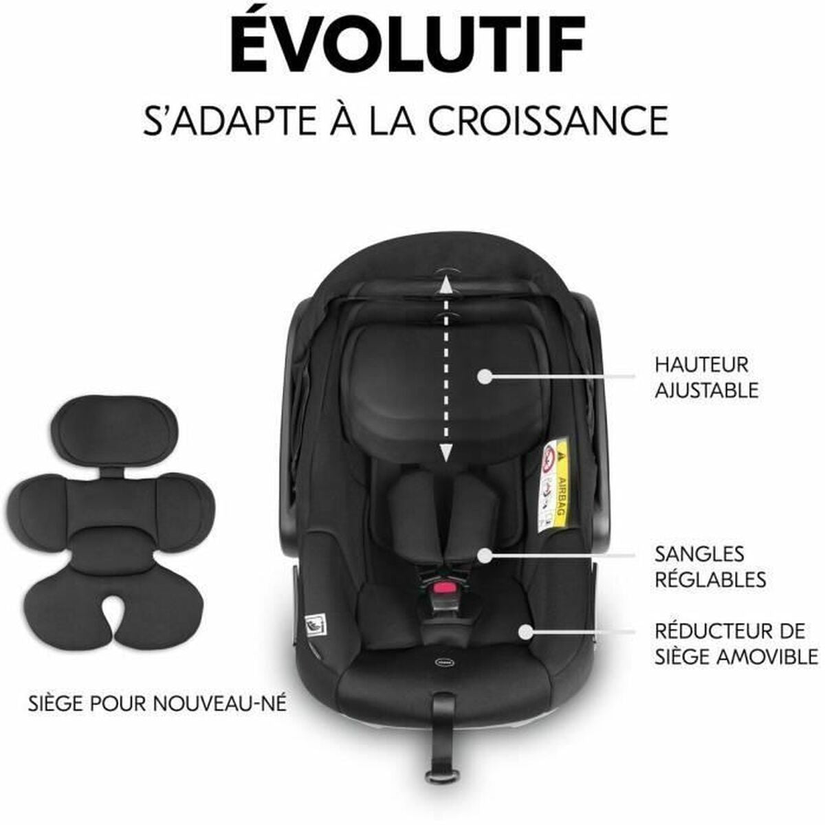 Scaun Auto Hauck Negru - Bebelus, Scaune auto și accesorii