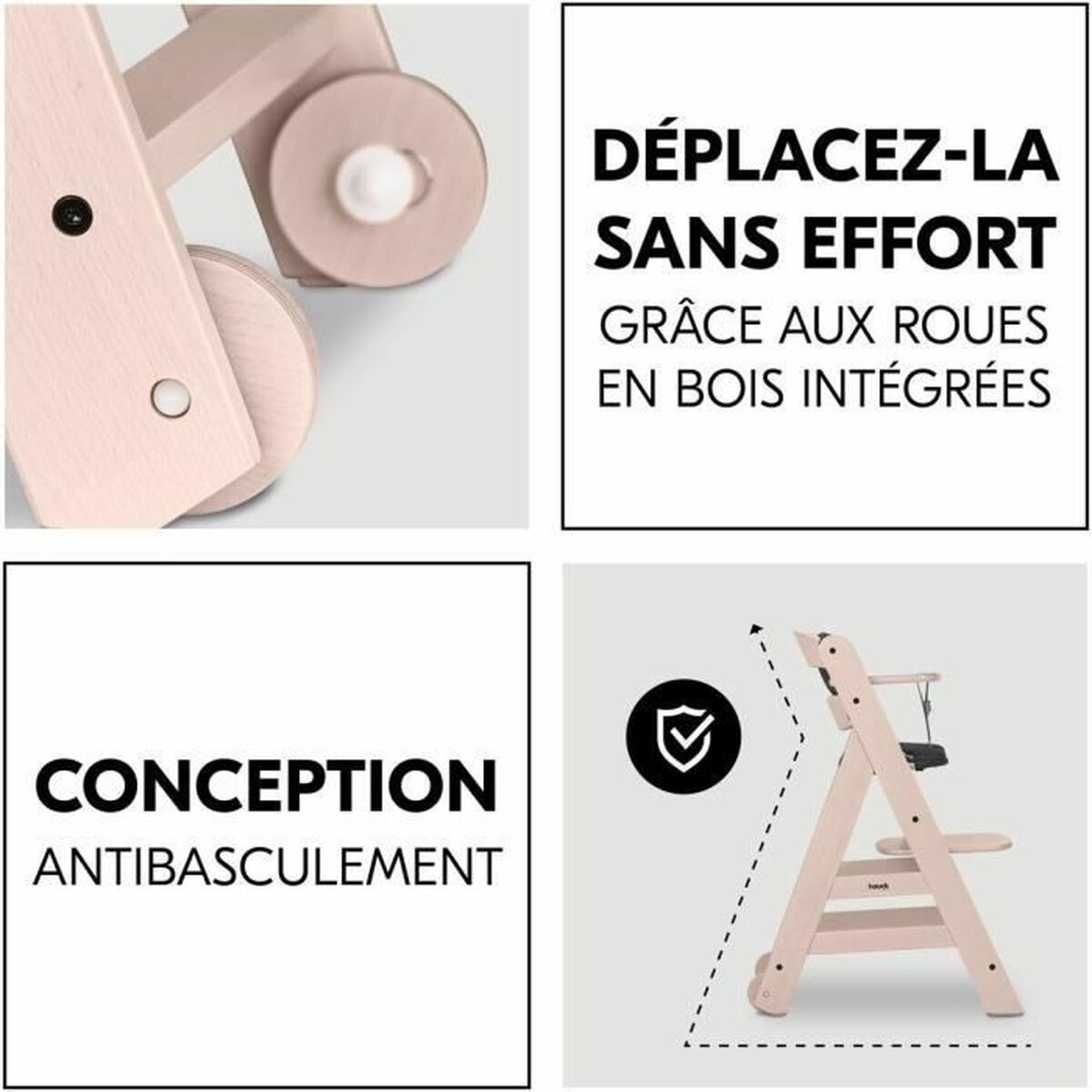 Scaun înalt Hauck Gri - Bebelus, Alăptarea și hrănirea