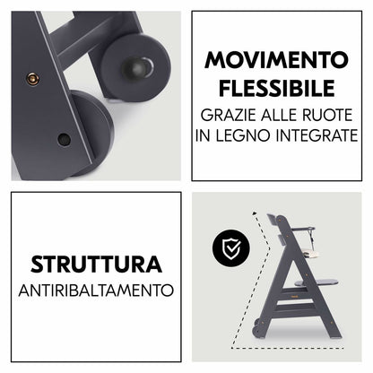 Scaun înalt Hauck Maro Gri închis - Bebelus, Alăptarea și hrănirea