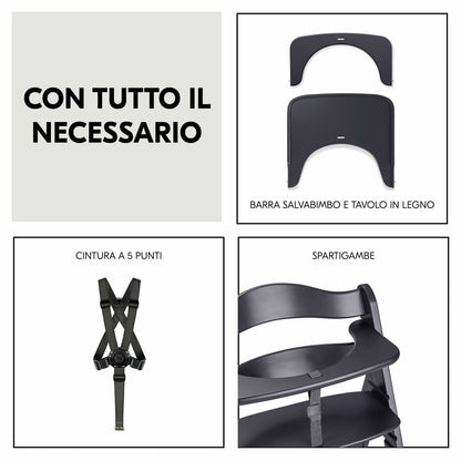 Scaun înalt Hauck Maro Gri închis - Bebelus, Alăptarea și hrănirea