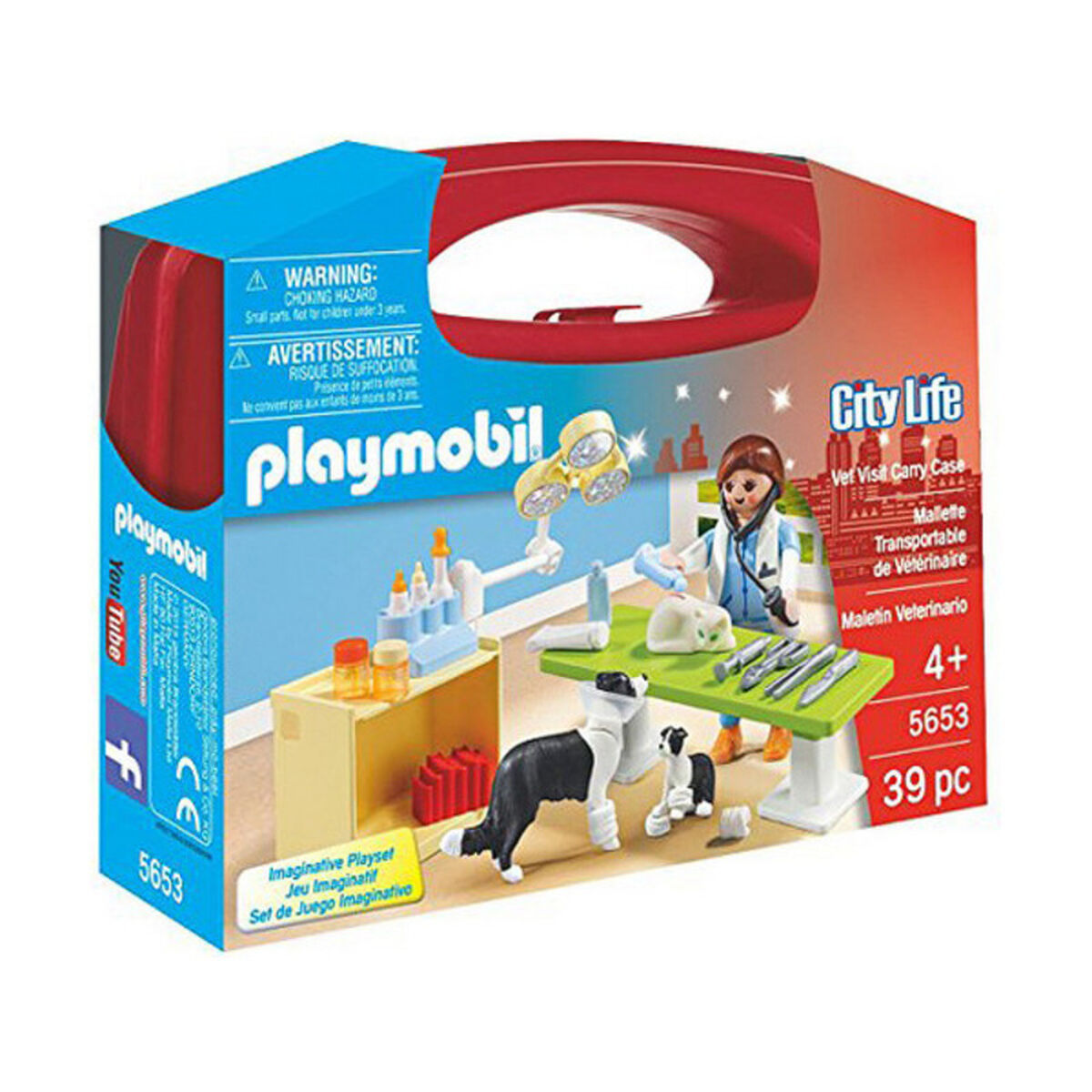 Playset City Life Veterinarian Playmobil 5653 (39 pcs) - Jucarii si jocuri, Păpuși și figurine