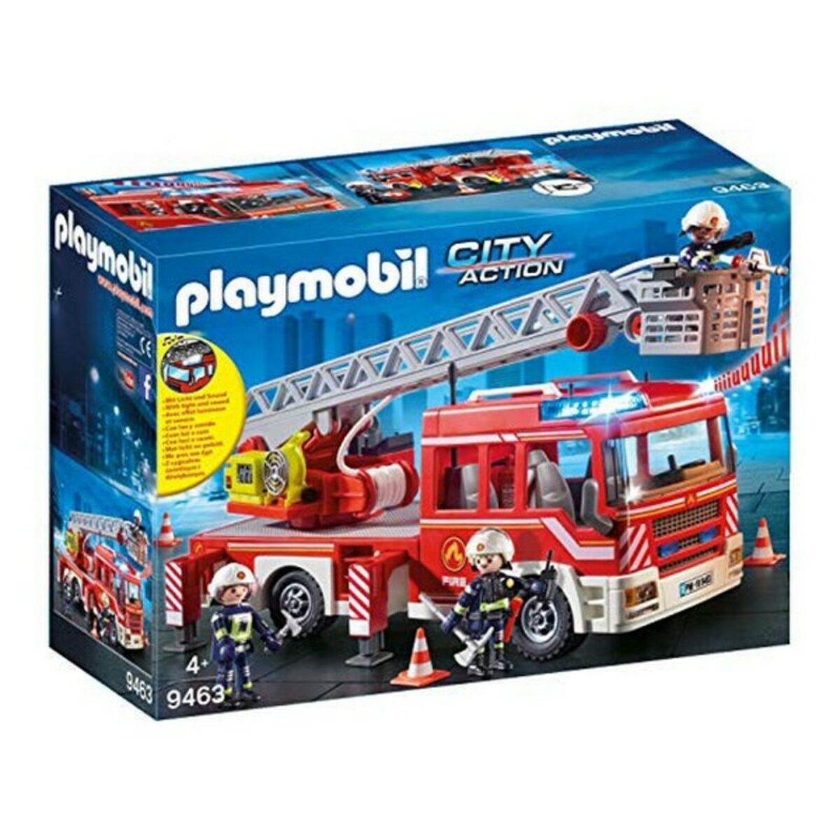 Set de Jucării cu Vehicule City Action Playmobil 9463 (14 pcs) Camion de Pompieri - Jucarii si jocuri, Păpuși și figurine