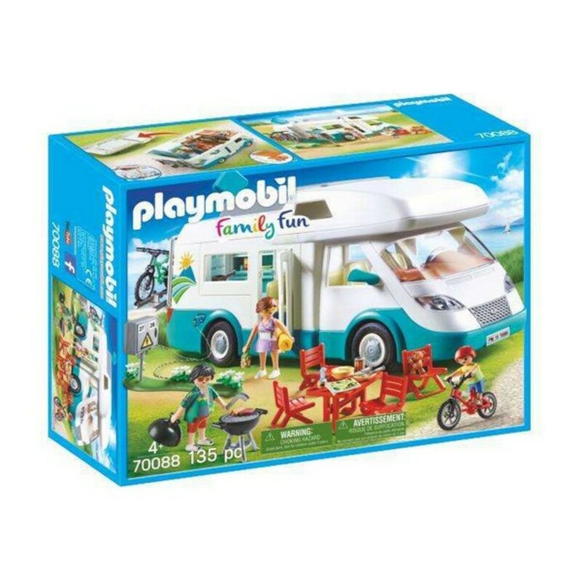 Playset Playmobil Family Fun Summer Caravan Playmobil 70088 (135 pcs) - Jucarii si jocuri, Păpuși și figurine