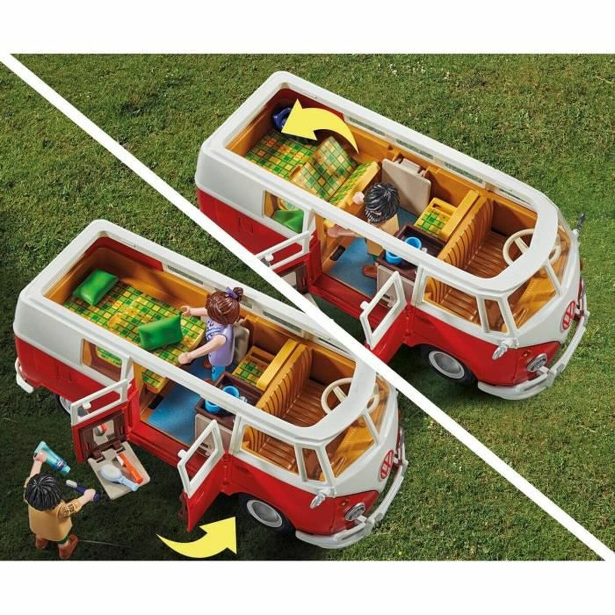 Set de Jucării cu Vehicule Playmobil 70176 Volkswagen T1 Bus Roșu - Jucarii si jocuri, Păpuși și figurine
