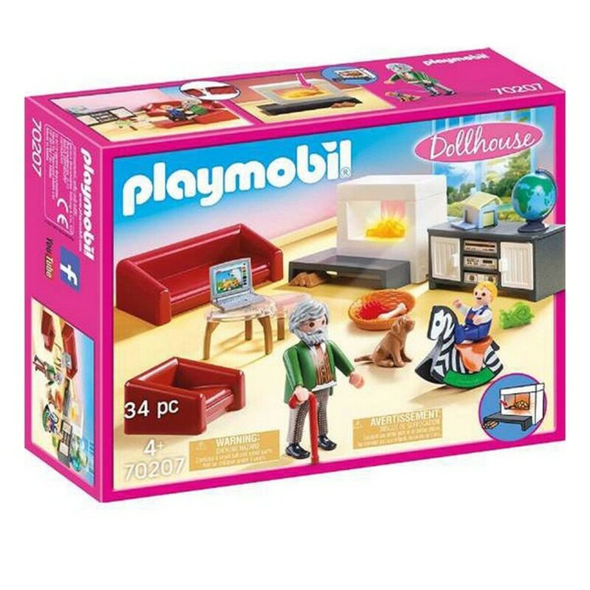 Playset Dollhouse Living Room Playmobil 70207 Set de cină (34 pcs) - Jucarii si jocuri, Păpuși și figurine