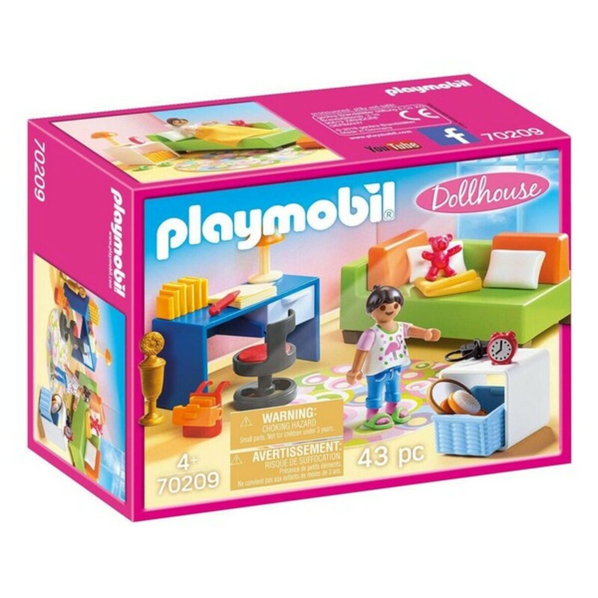 Playset Dollhouse Teenager's Room Playmobil 70209 (43 pcs) - Jucarii si jocuri, Păpuși și figurine