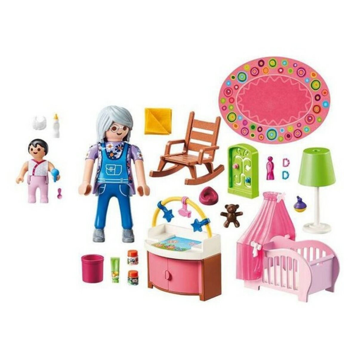 Playset Dollhouse Baby's Room Playmobil 70210 - Nursery (43 pcs) - Jucarii si jocuri, Păpuși și figurine