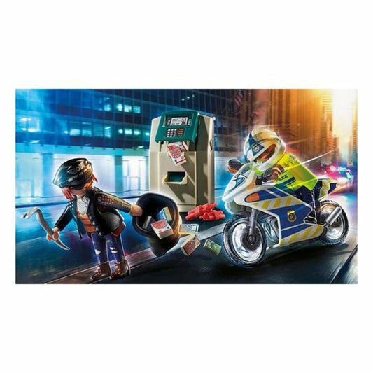 Playset City Action Police Motorbike Playmobil 70572 32 Piese (32 pcs) - Jucarii si jocuri, Păpuși și figurine