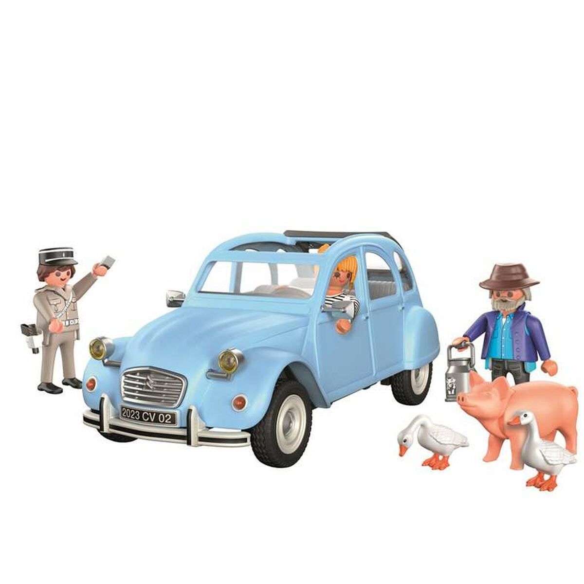 Set de Jucării cu Vehicule Playmobil Albastru Mașină 57 Piese - Jucarii si jocuri, Păpuși și figurine