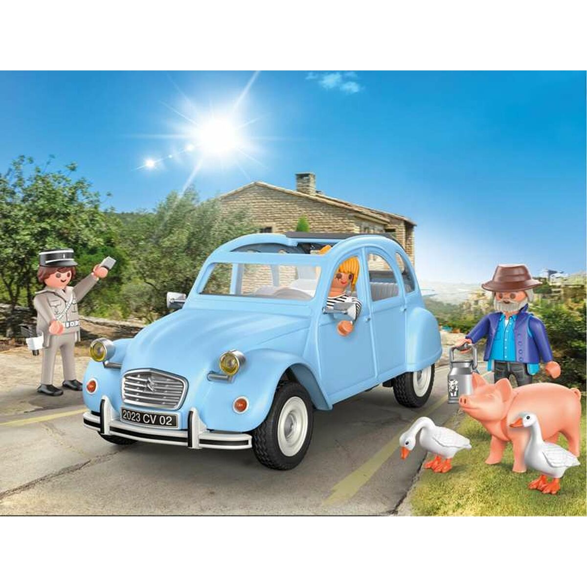 Set de Jucării cu Vehicule Playmobil Albastru Mașină 57 Piese - Jucarii si jocuri, Păpuși și figurine