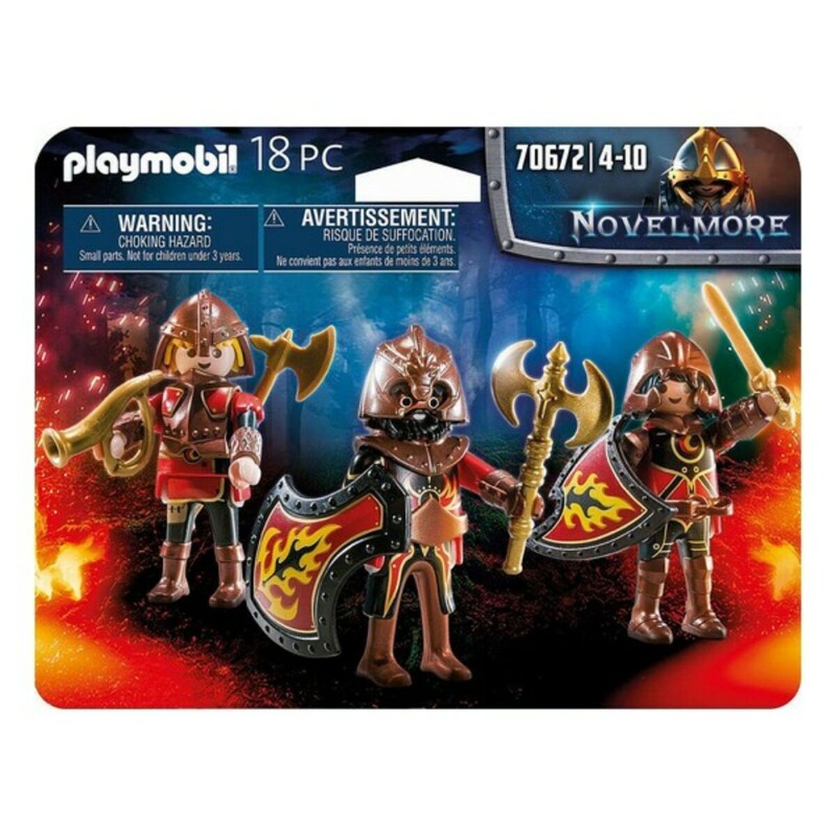 Set de figurine Novelmore Fire Knigths Playmobil 70672 (18 pcs) - Jucarii si jocuri, Păpuși și figurine