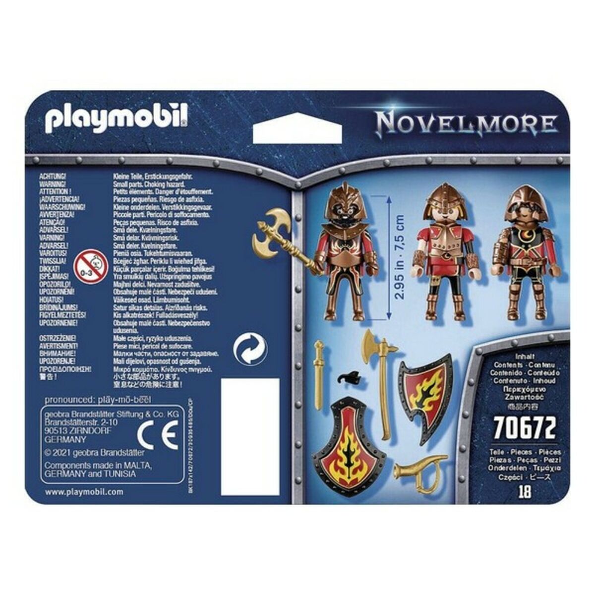 Set de figurine Novelmore Fire Knigths Playmobil 70672 (18 pcs) - Jucarii si jocuri, Păpuși și figurine