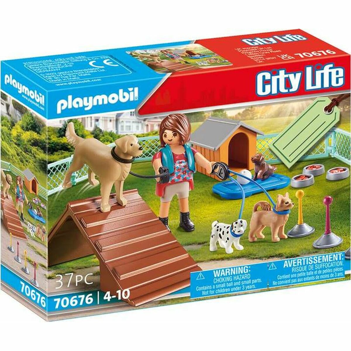 Playset Playmobil City Life Câine Antrenament 70676 (37 pcs) - Jucarii si jocuri, Păpuși și figurine