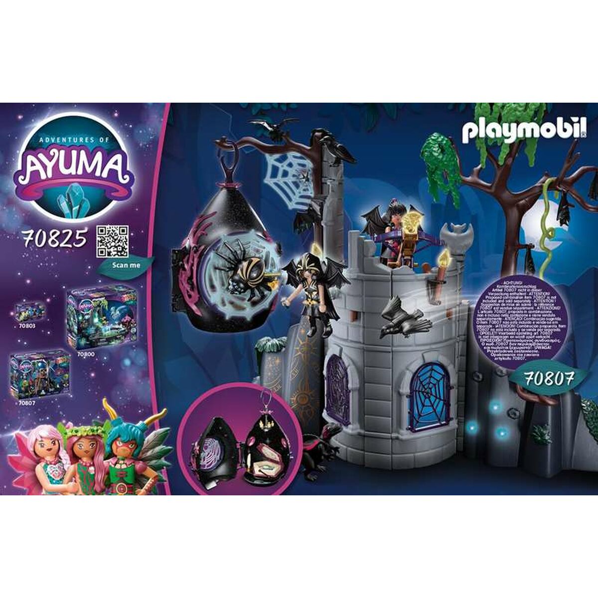 Playset Playmobil Adventures of Ayuma Bat Fairies 70825 (54 pcs) - Jucarii si jocuri, Păpuși și figurine