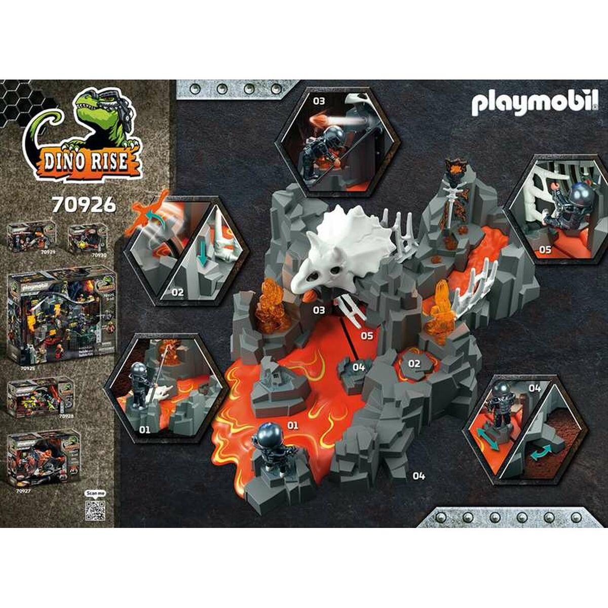 Playset Playmobil Dino Rise Lava Fountain Guardian 70926 - Jucarii si jocuri, Păpuși și figurine