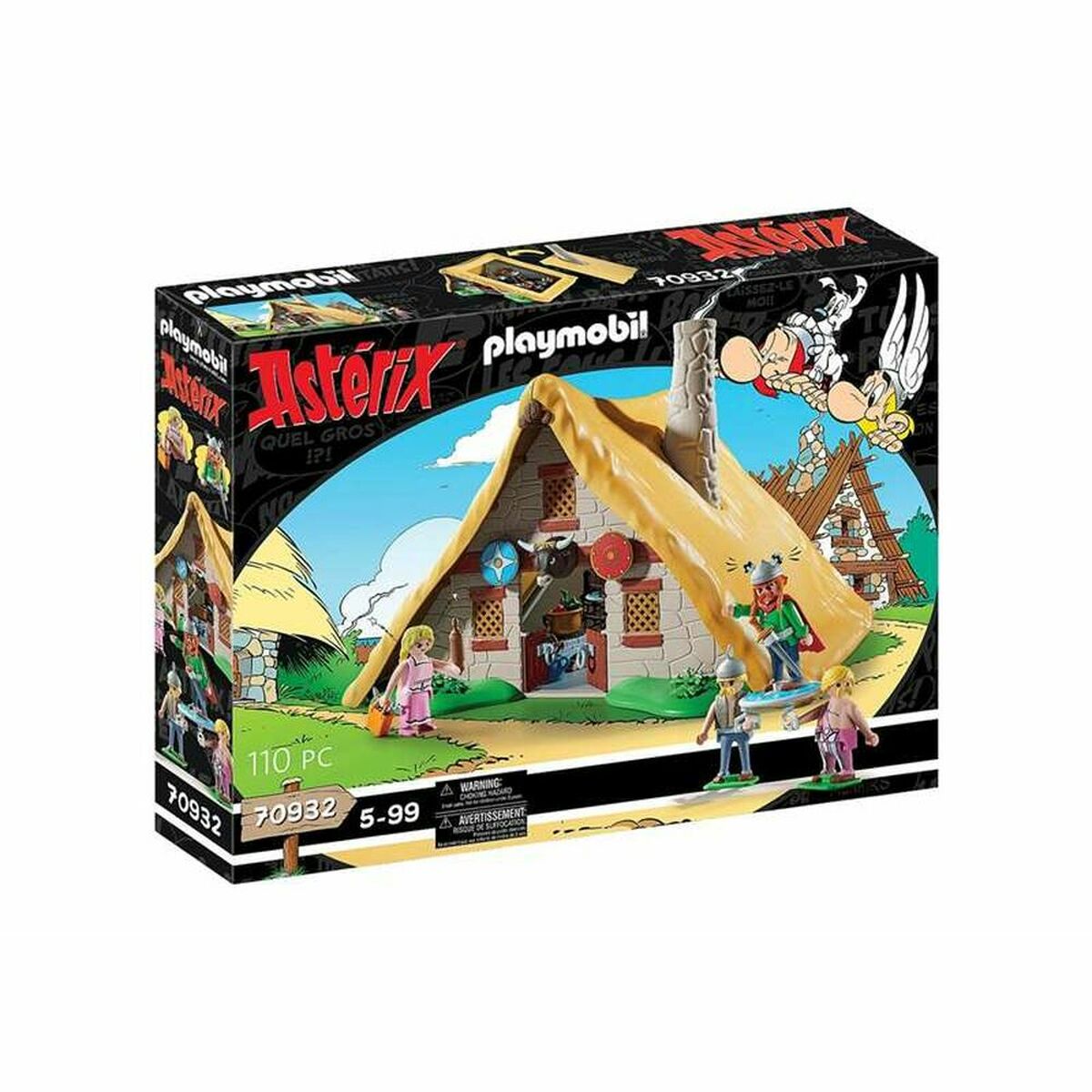Playset Playmobil Astérix: The hut of Abraracourcix 70932 110 Piese - Jucarii si jocuri, Păpuși și figurine