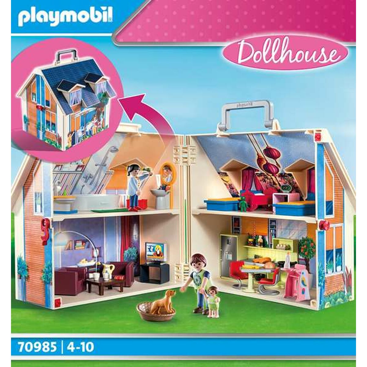 Playset Playmobil 70985 - Jucarii si jocuri, Păpuși și figurine