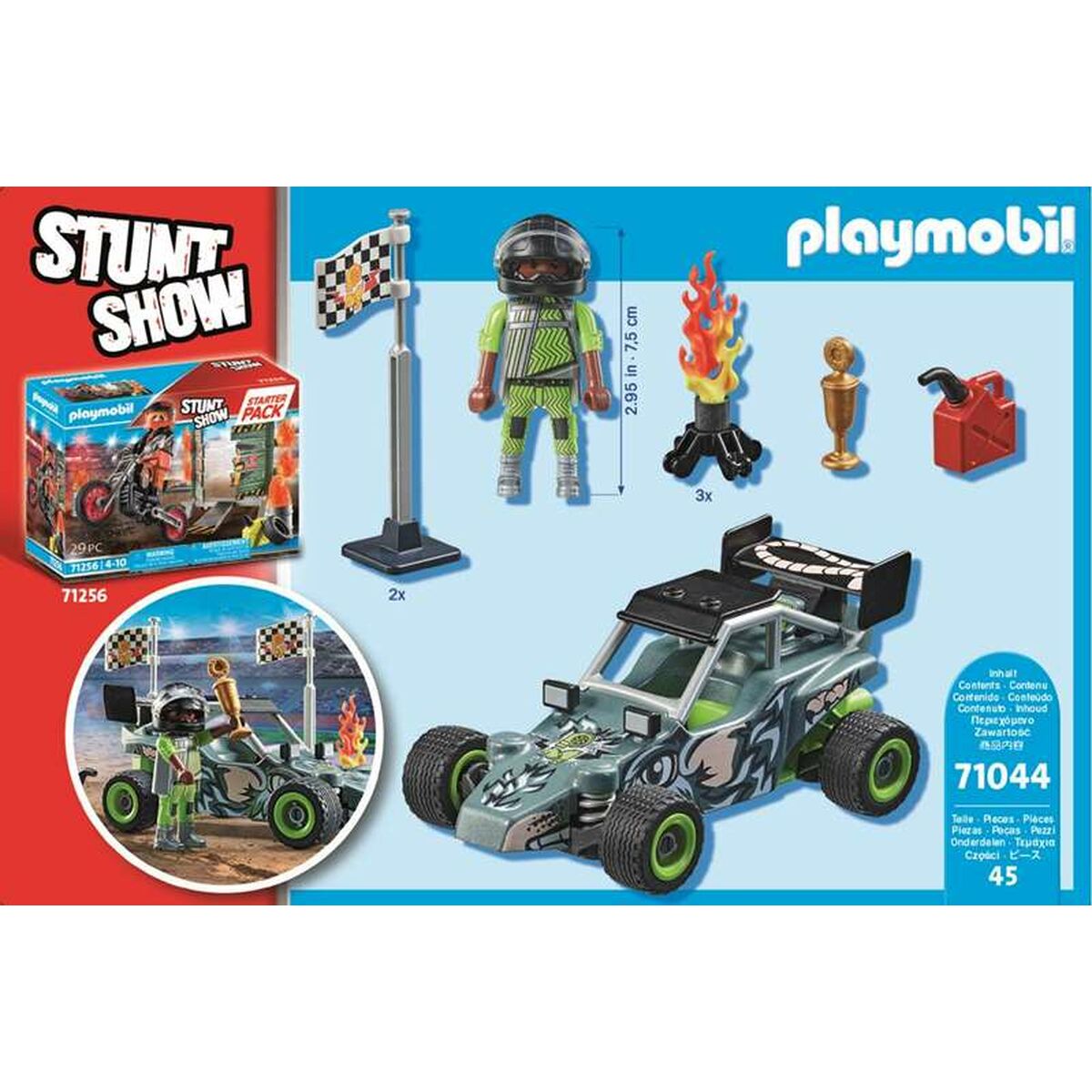 Playset Playmobil Stuntshow Racer 45 Piese - Jucarii si jocuri, Păpuși și figurine