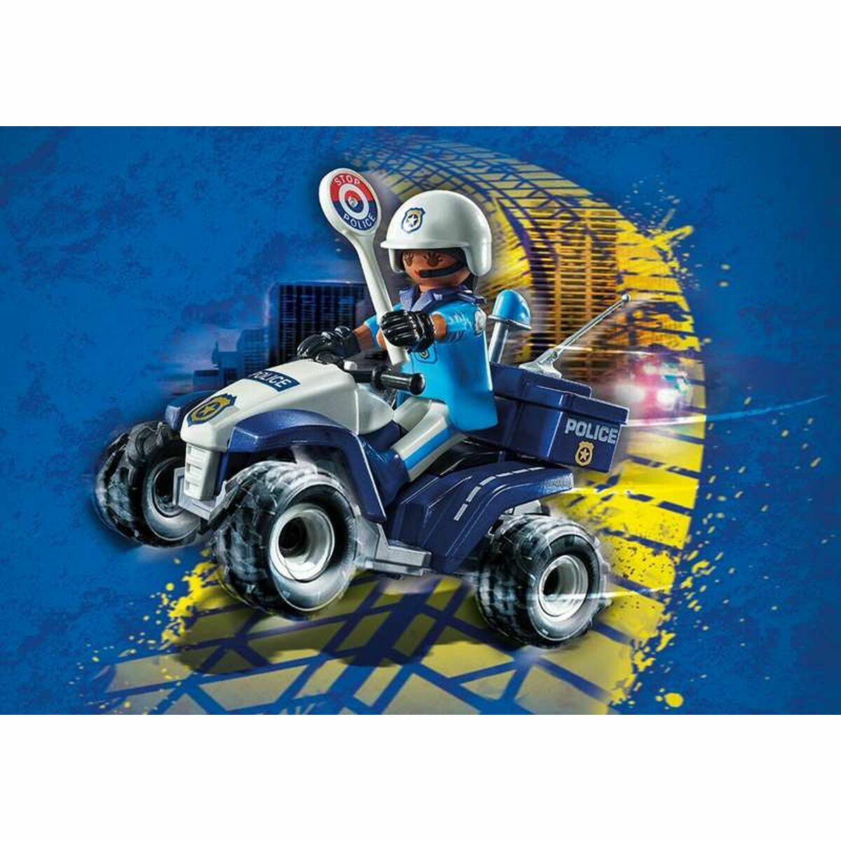 Set de Jucării cu Vehicule Playmobil Speed Quad City Action 71092 Polițist (21 pcs) - Jucarii si jocuri, Păpuși și figurine