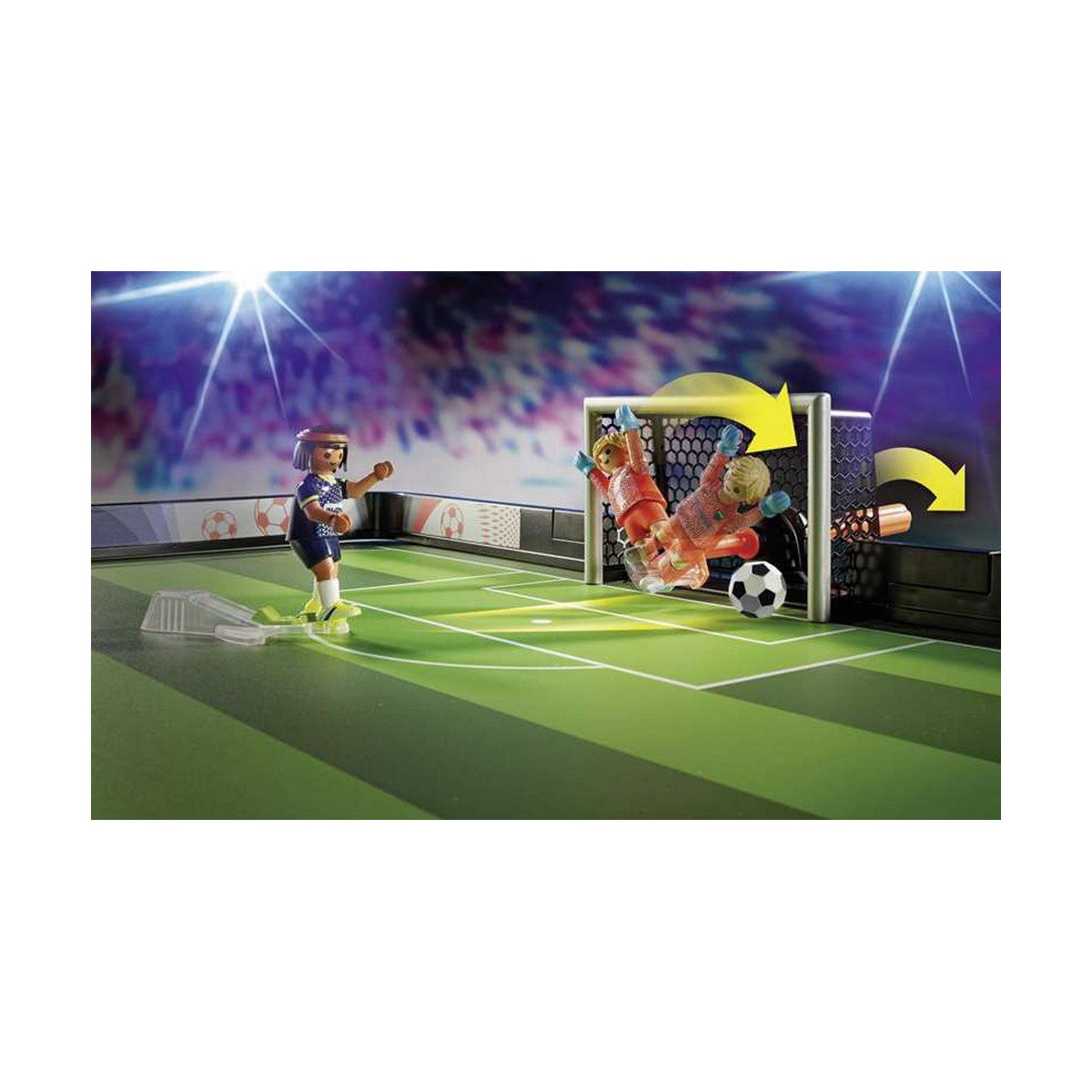 Playset Playmobil Sports & Action Football Pitch 63 Piese 71120 - Jucarii si jocuri, Păpuși și figurine